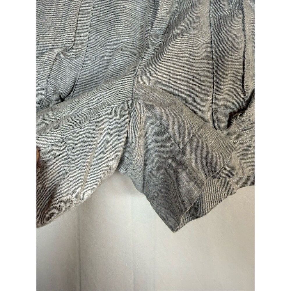 Banana Republic Shorts Womens Gray Utility Cargo Cuffed Hem Martin Fit Size 4 - Picture 5 of 11